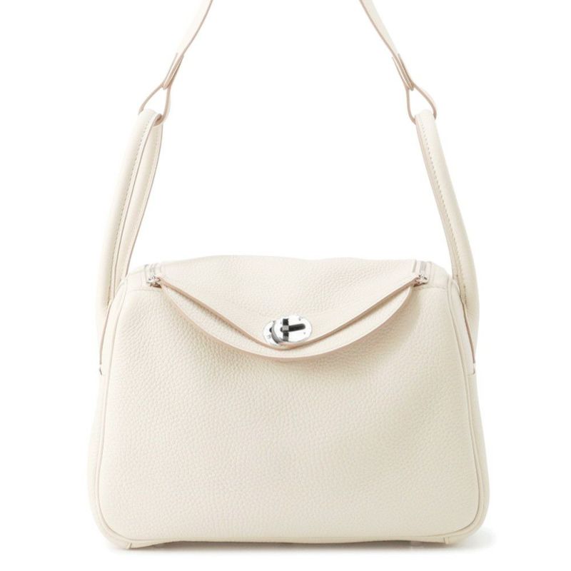 エルメス リンディ26 ベトン/シルバー金具 トリヨンクレマンス A刻印 ２wayショルダー