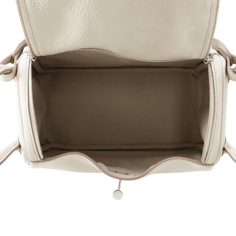 エルメス リンディ26 ベトン/シルバー金具 トリヨンクレマンス A刻印 ２wayショルダー