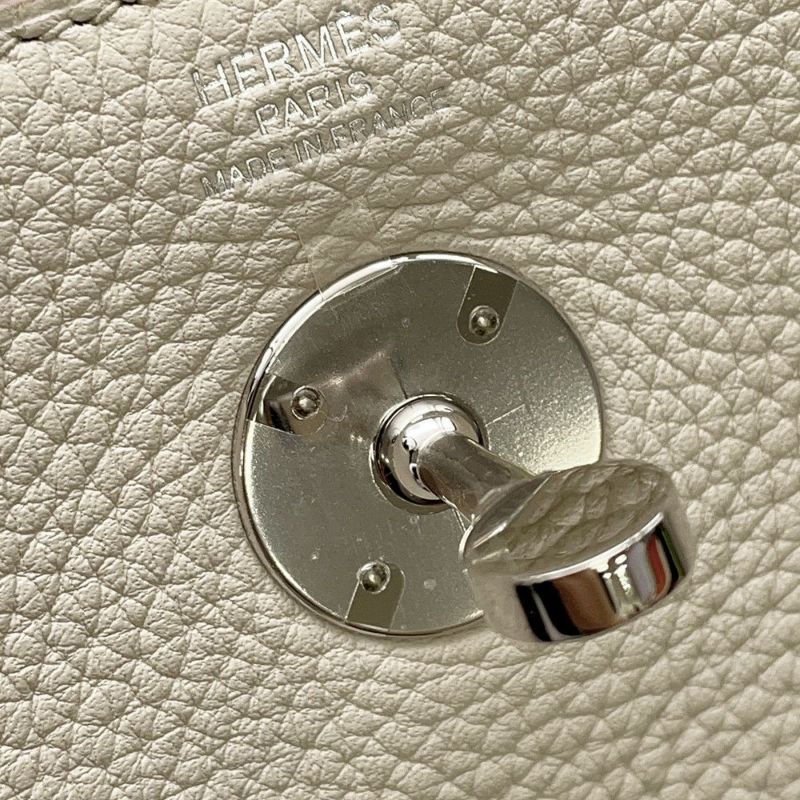 エルメス リンディ26 ベトン/シルバー金具 トリヨンクレマンス A刻印 ２wayショルダー