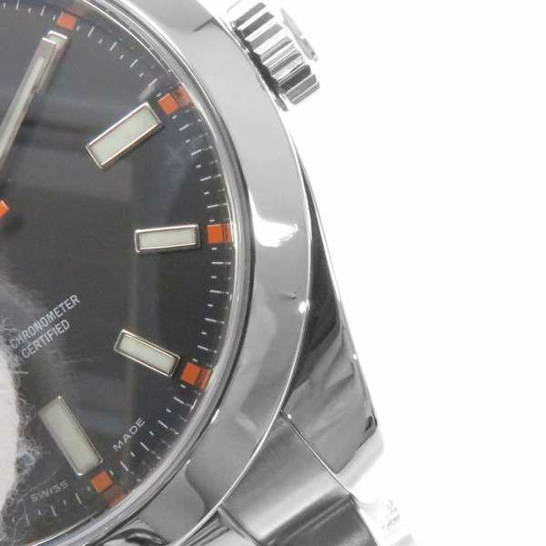 ロレックス ミルガウス ランダムシリアル ルーレット 116400 ROLEX 腕時計 ウォッチ 黒文字盤
