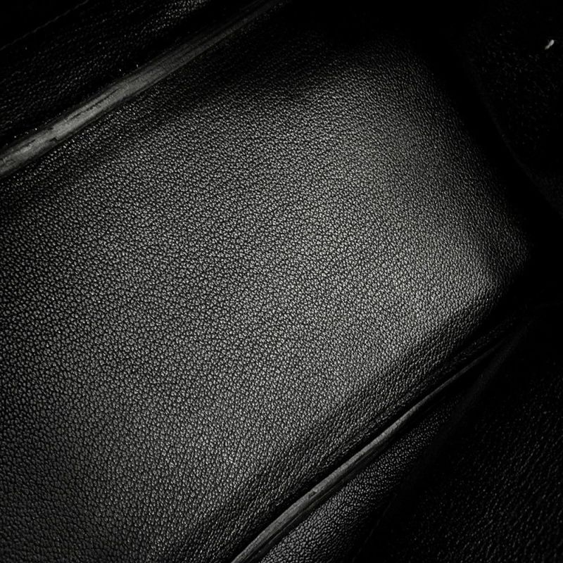 エルメス バーキン30 ブラック/シルバー金具 トリヨンクレマンス □N刻印 HERMES Birkin ハンドバッグ 黒