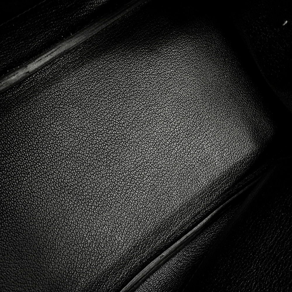 エルメス バーキン30 ブラック/シルバー金具 トリヨンクレマンス □N刻印 HERMES Birkin ハンドバッグ 黒