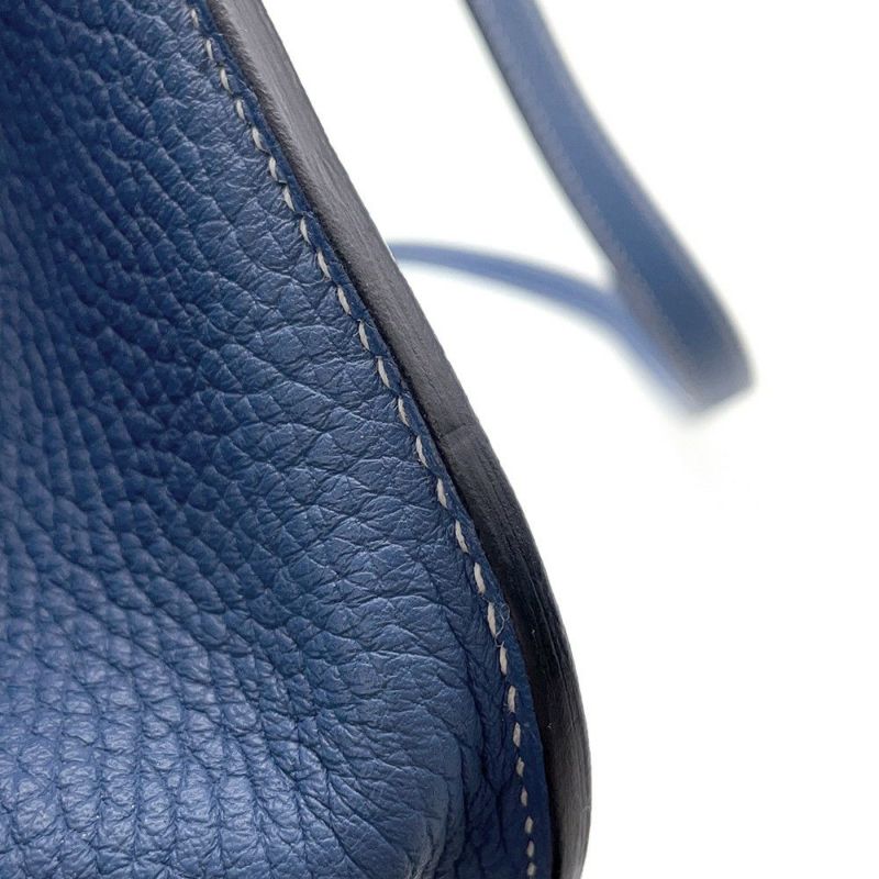 エルメス ハンドバッグ アルザン31 ブルーアガット/シルバー金具 トリヨンクレマンス X刻印 ２wayショルダー