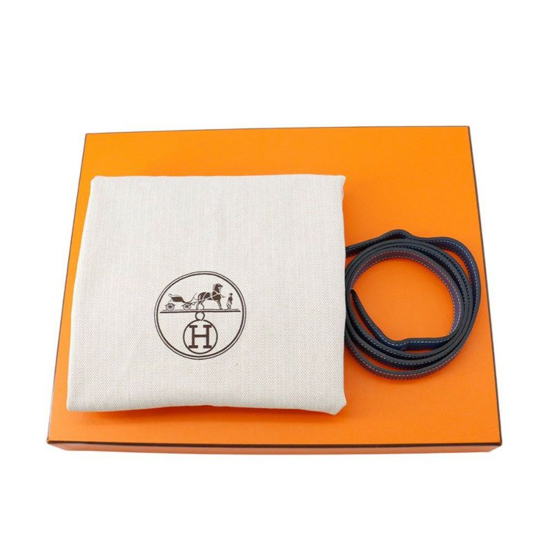 エルメス ハンドバッグ アルザン31 ブルーアガット/シルバー金具 トリヨンクレマンス X刻印 ２wayショルダー