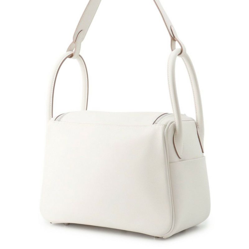 エルメス ハンドバッグ リンディ26 ヴェルソ グリスペール/ヴェールヴェルティゴ/シルバー金具 スイフト K刻印 ２wayショルダー