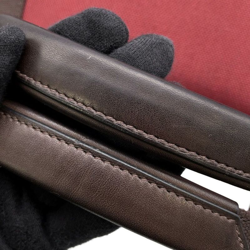 エルメス リュック サックドパンサージュ グルーム ルージュアッシュ/ショコラ/シルバー金具 トワルシェブロン/キャンバス バックパック