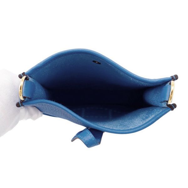 エルメス エブリンTPM 111cm アマゾン ブルーイドラ/ゴールド金具 トリヨンクレマンス K刻印