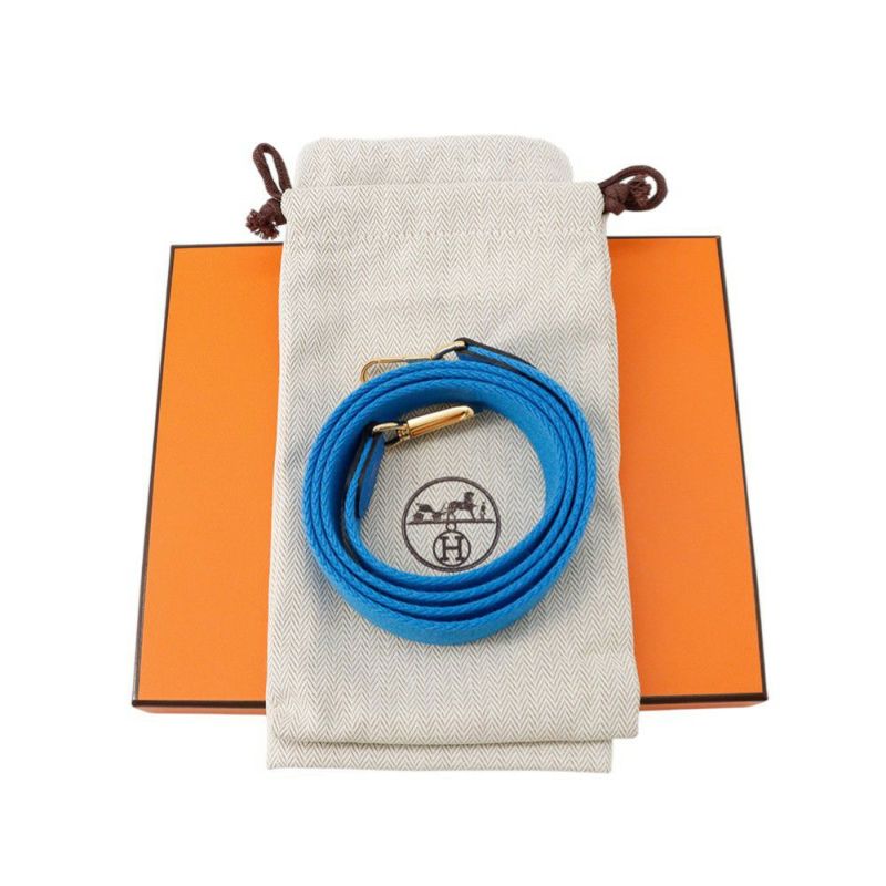 エルメス エブリンTPM 111cm アマゾン ブルーイドラ/ゴールド金具 トリヨンクレマンス K刻印