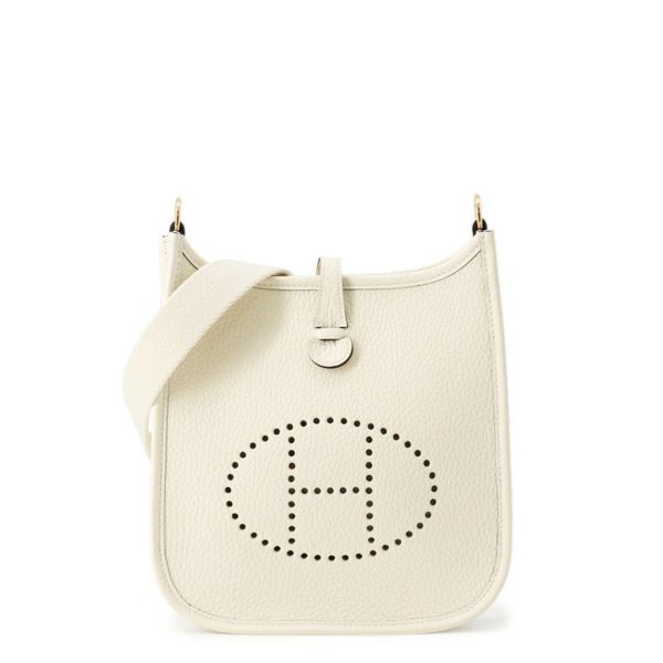 エルメス エブリンTPM 111cm アマゾン クリーム/ゴールド金具 トリヨンクレマンス K刻印 クレーム