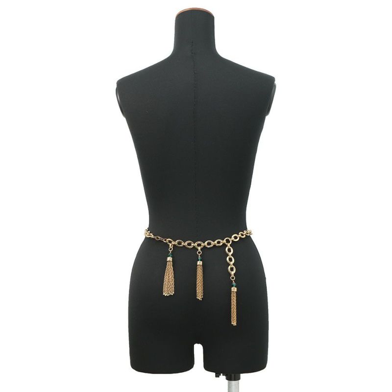 クロエ チェーンベルト POMPOMS ベルト メタル クリスタルガラス CHC25SC089CH59DCTU Chloe