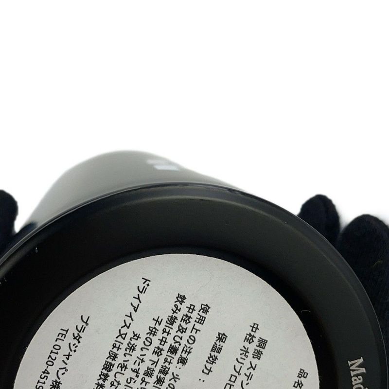 ミュウミュウ ウォーターボトル ロゴ ステンレス 350ml 5UH009 Miu Miu 水筒 マイボトル 黒