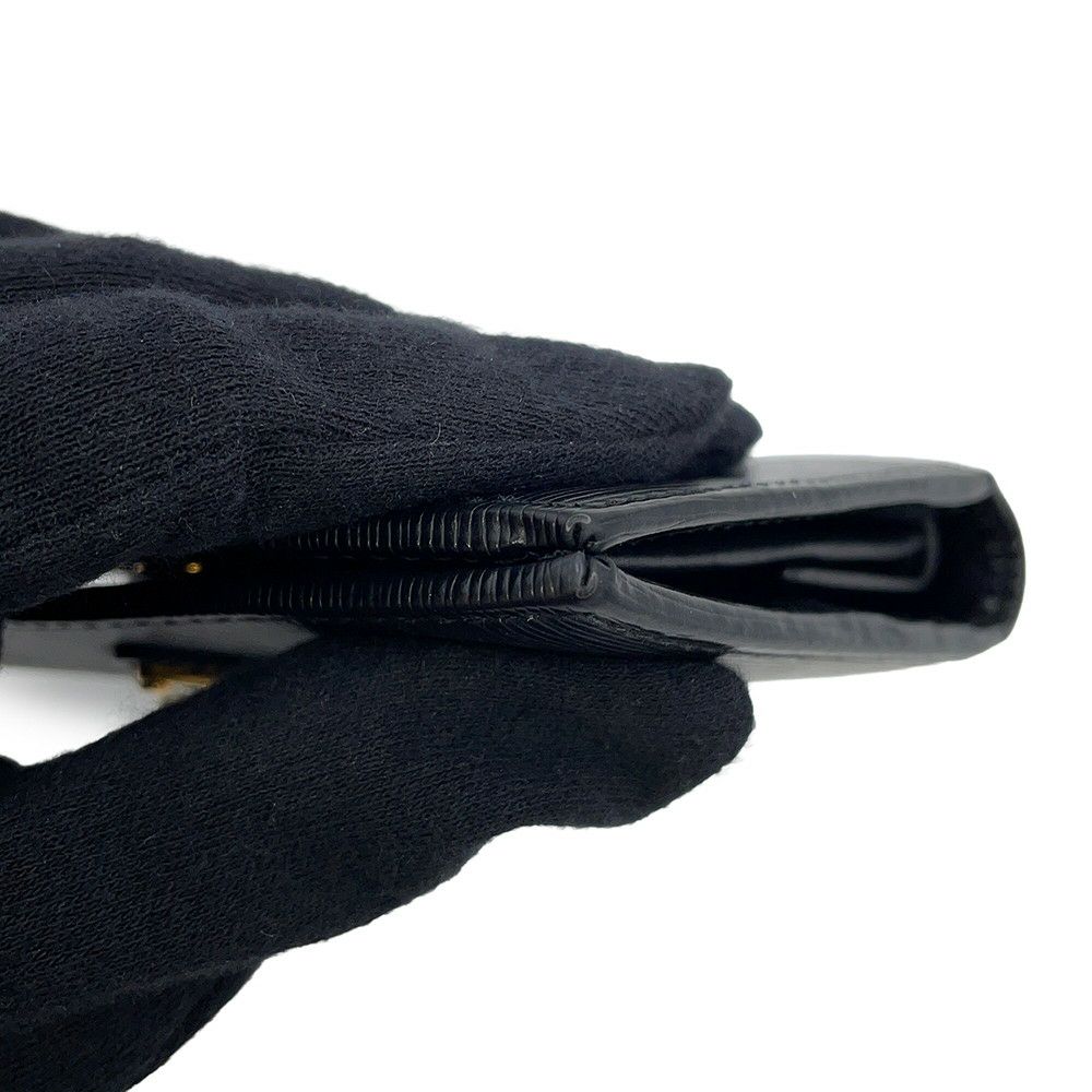 プラダ 二つ折り財布 ロゴ コンパクトウォレット 1MV204 PRADA 黒