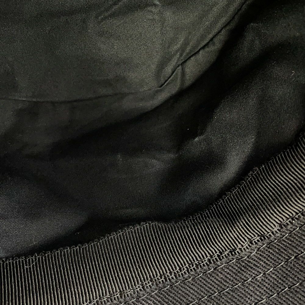 プラダ バケットハット フリンジ トライアングル ロゴ コットン サイズM 1HC137 黒