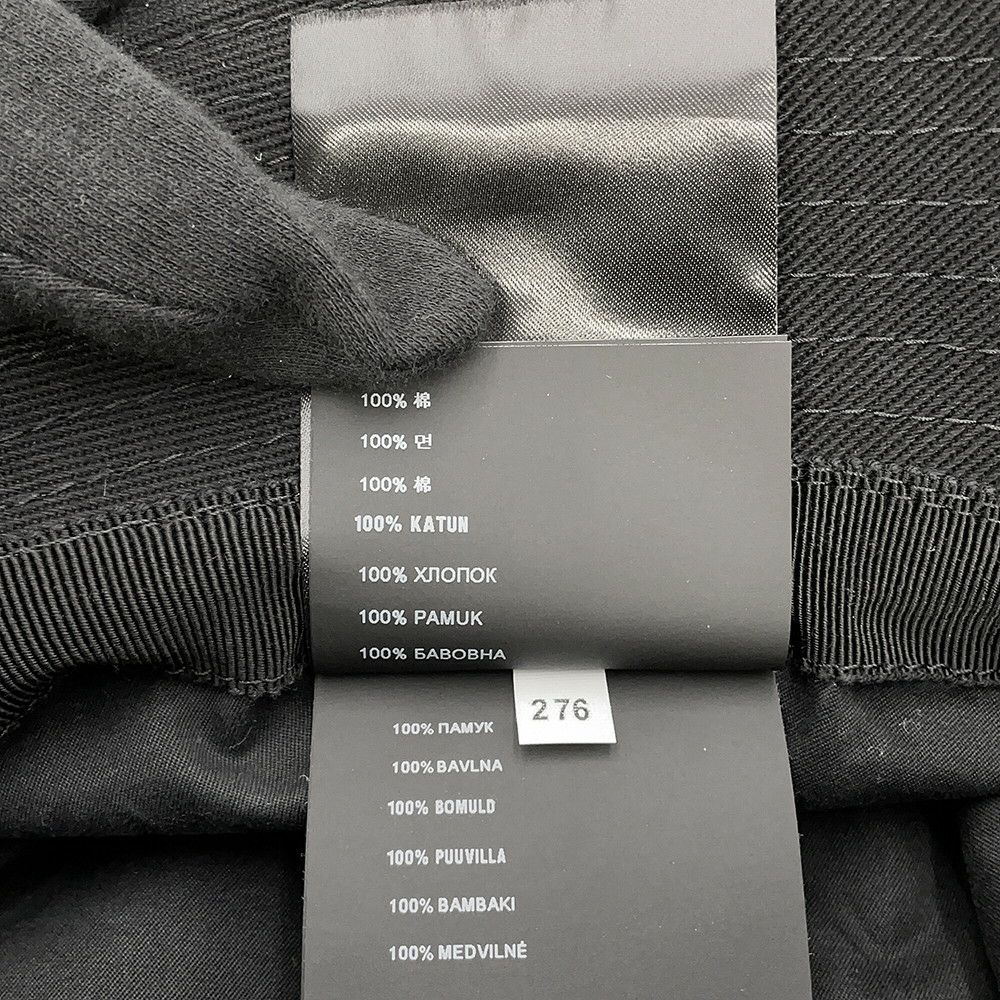 プラダ バケットハット フリンジ トライアングル ロゴ コットン サイズM 1HC137 黒