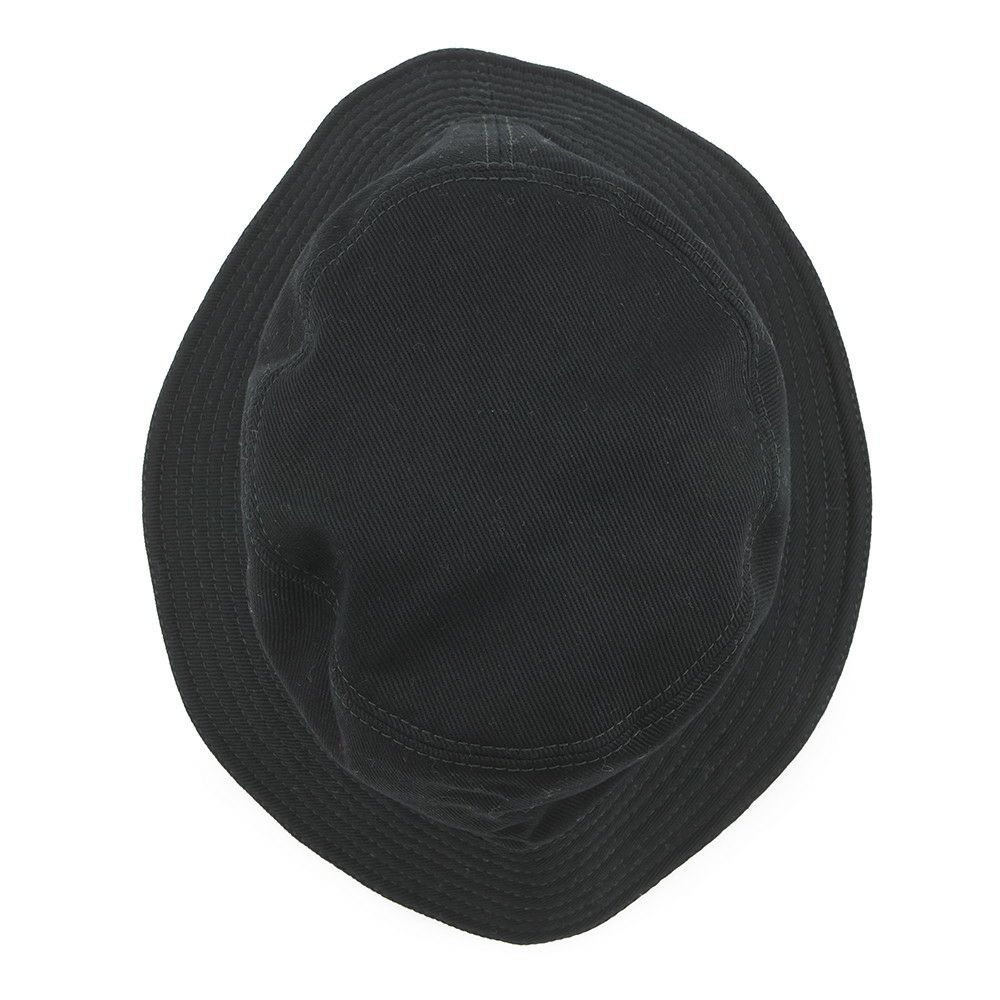 ミュウミュウ ハット ロゴ バケットハット コットン サイズS 5HC196 Miu Miu 帽子 黒