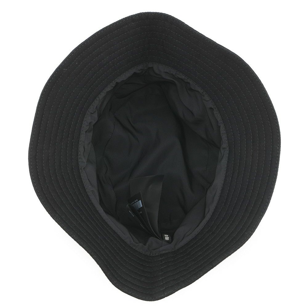 ミュウミュウ ハット ロゴ バケットハット コットン サイズS 5HC196 Miu Miu 帽子 黒