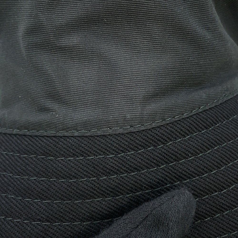 ミュウミュウ ハット ロゴ バケットハット コットン サイズS 5HC196 Miu Miu 帽子 黒