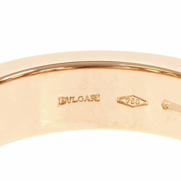 ブルガリ リング ブルガリ・ブルガリ ダブルロゴリング 1Pダイヤ ダイヤモンド 0.04ct K18PGピンクゴールド リングサイズ49 341816 BVLGARI ジュエリー 指輪