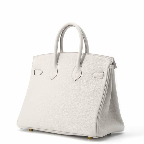 エルメス バーキン25 パールグレー/ゴールド金具 トゴ U刻印 HERMES Birkin ハンドバッグ