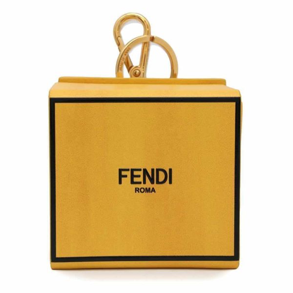 フェンディ キーホルダー ミニボックス レザー 7AR894 FENDI チャーム