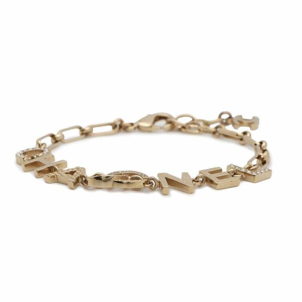 シャネル ブレスレット ココマーク ロゴ ラインストーン チェーン L22 P AB7492 CHANEL アクセサリー