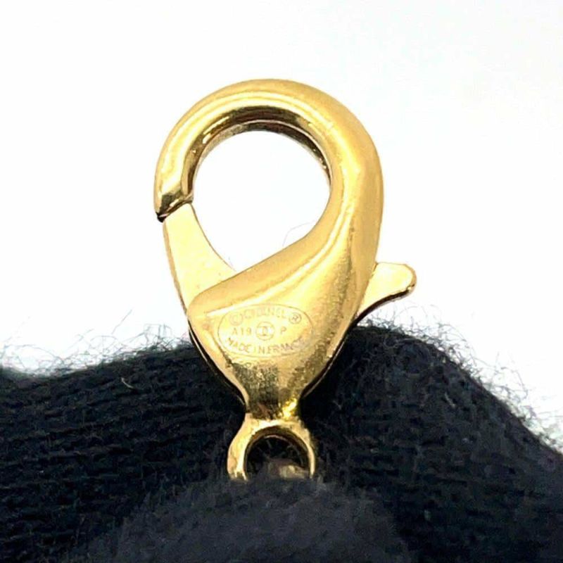 シャネル ロングネックレス ココマーク ハートモチーフ チェーン A19 P CHANEL アクセサリー 白