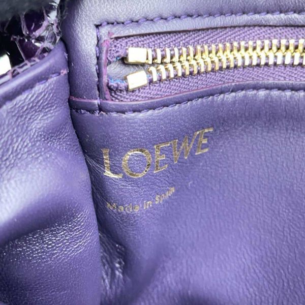 ロエベ ショルダバッグ パファー ゴヤ ミニ パイソン A896W56X08 LOEWE バッグ 2wayクラッチバッグ