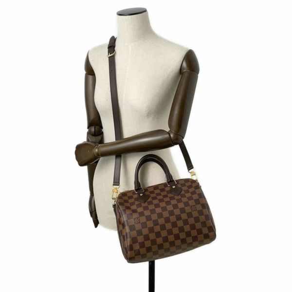 ルイヴィトン ハンドバッグ ダミエ・エベヌ スピーディ・バンドリエール25 N41368 LOUIS VUITTON 2wayバッグ ミニボストン