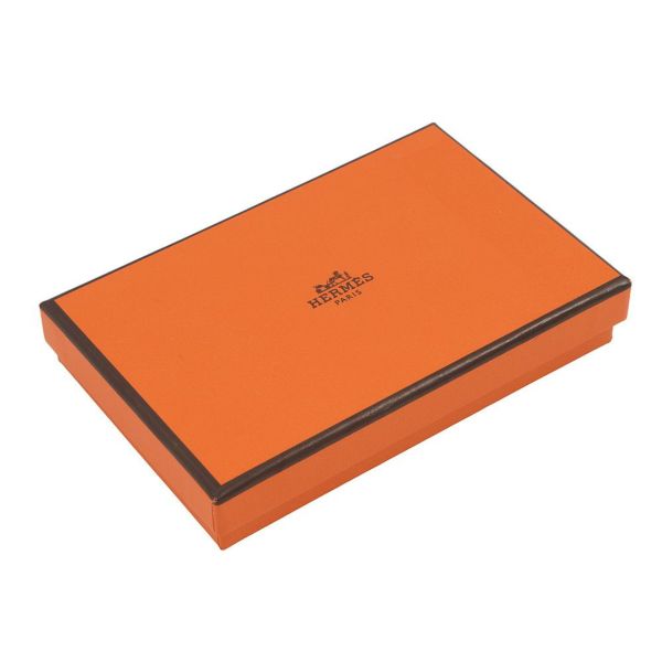 エルメス コインケース カルヴィ デュオ ヴェルソ ヴェールヴェルティゴ/ジョーヌミルトン/シルバー金具 エプソン W刻印 財布