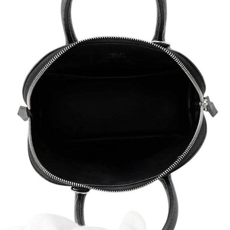 エルメス ボリード1923 ミニ ブラック/シルバー金具 シェブルミゾル K刻印 HERMES ２wayショルダー 黒