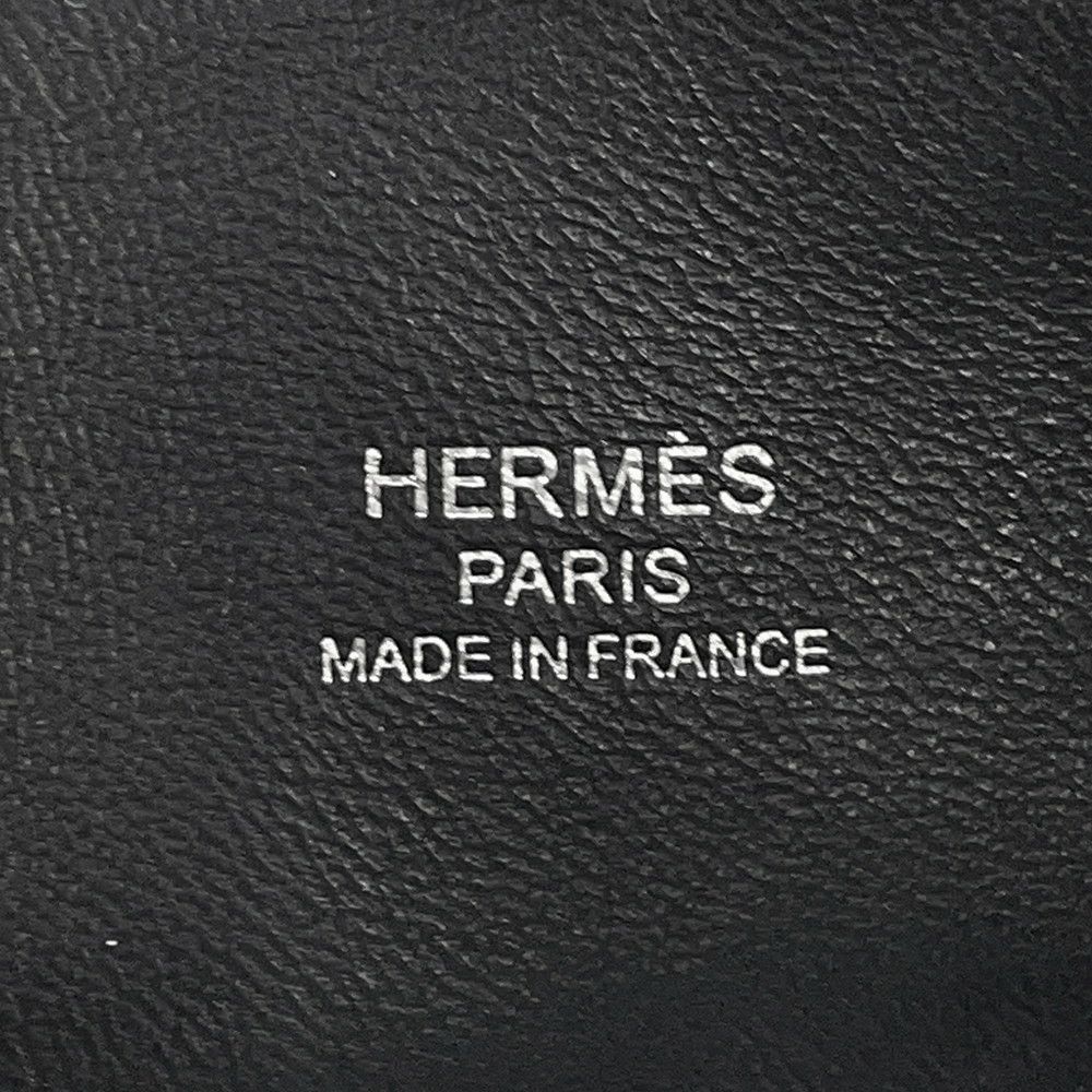 エルメス ボリード1923 ミニ ブラック/シルバー金具 シェブルミゾル K刻印 HERMES ２wayショルダー 黒