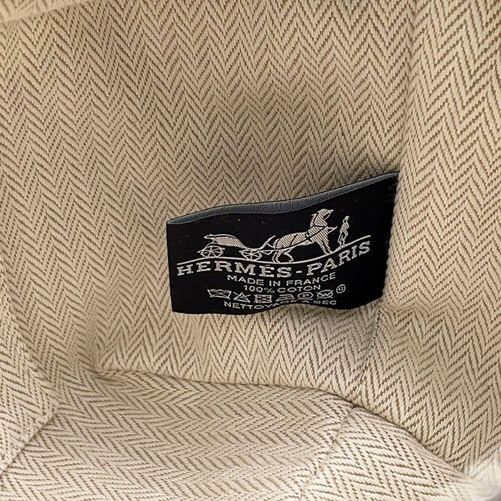 エルメス ポーチ ブリッド・ア・ブラックPM マリン/シルバー金具 キャンバス HERMES 小物入れ