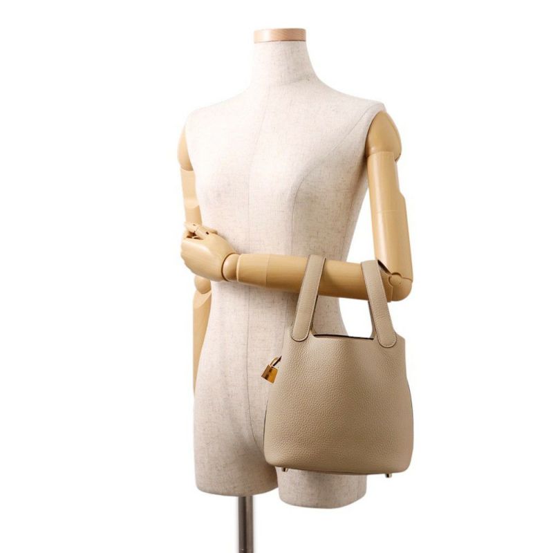 エルメス ハンドバッグ ピコタンロックPM トレンチ/ゴールド金具 トリヨンクレマンス K刻印