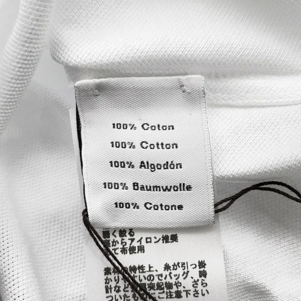 エルメス 半袖Tシャツ H刺繍 コットンピケ メンズサイズS HERMES トップス 白