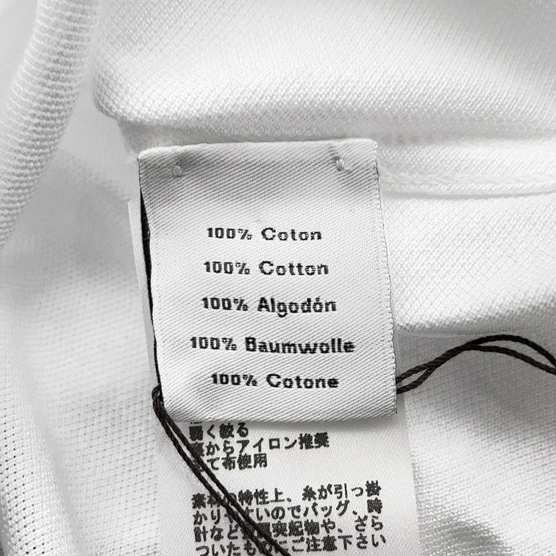 エルメス 半袖Tシャツ H刺繍 コットンピケ メンズサイズS HERMES トップス 白