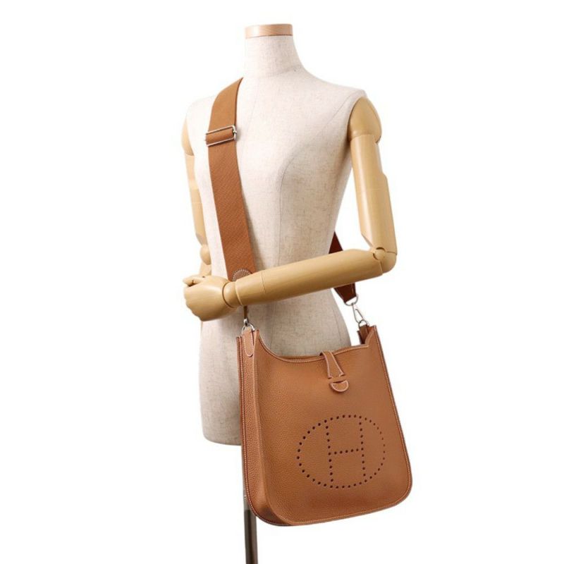 エルメス ショルダーバッグ エブリン3 PM ゴールド/シルバー金具 トリヨンクレマンス B刻印