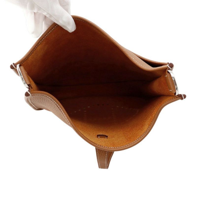 エルメス ショルダーバッグ エブリン3 PM ゴールド/シルバー金具 トリヨンクレマンス B刻印