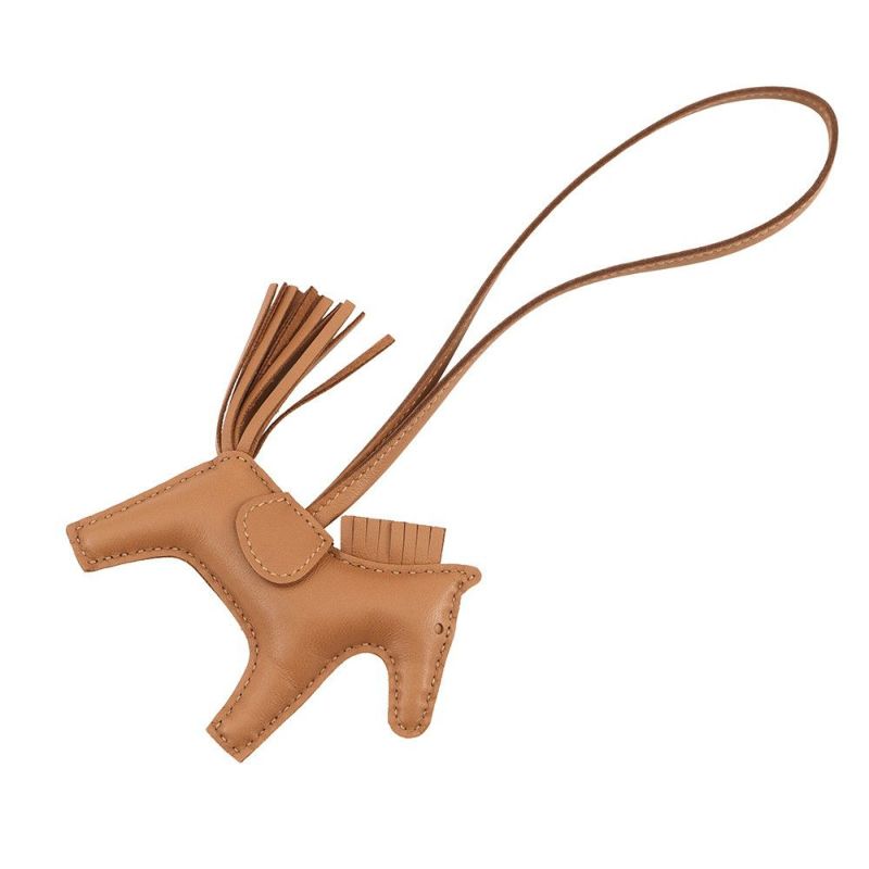 エルメス バッグチャーム ロデオ PM ゴールド ラムスキン B刻印 HERMES チャーム