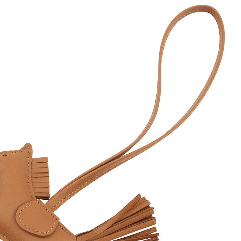 エルメス バッグチャーム ロデオ PM ゴールド ラムスキン B刻印 HERMES チャーム