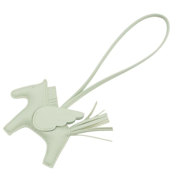 エルメス バッグチャーム ロデオ PM ヴェールフィズ ラムスキン B刻印 HERMES チャーム