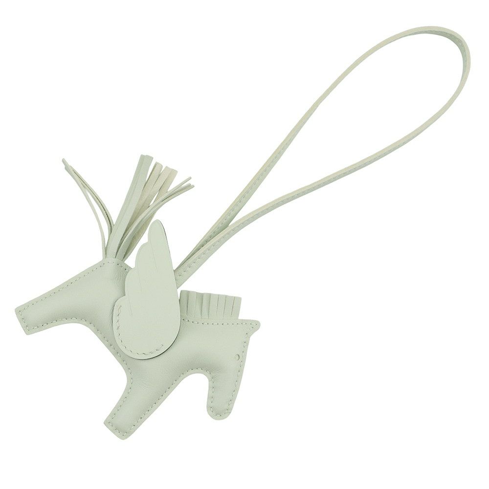 エルメス バッグチャーム ロデオ PM ヴェールフィズ ラムスキン B刻印 HERMES チャーム