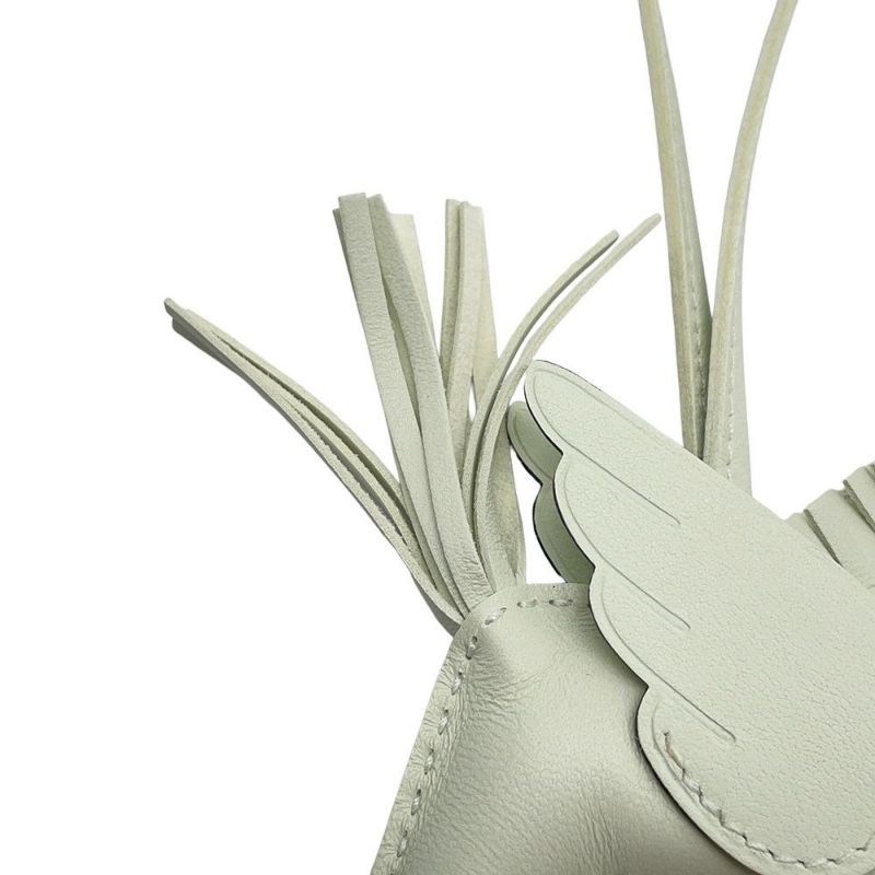 エルメス バッグチャーム ロデオ PM ヴェールフィズ ラムスキン B刻印 HERMES チャーム