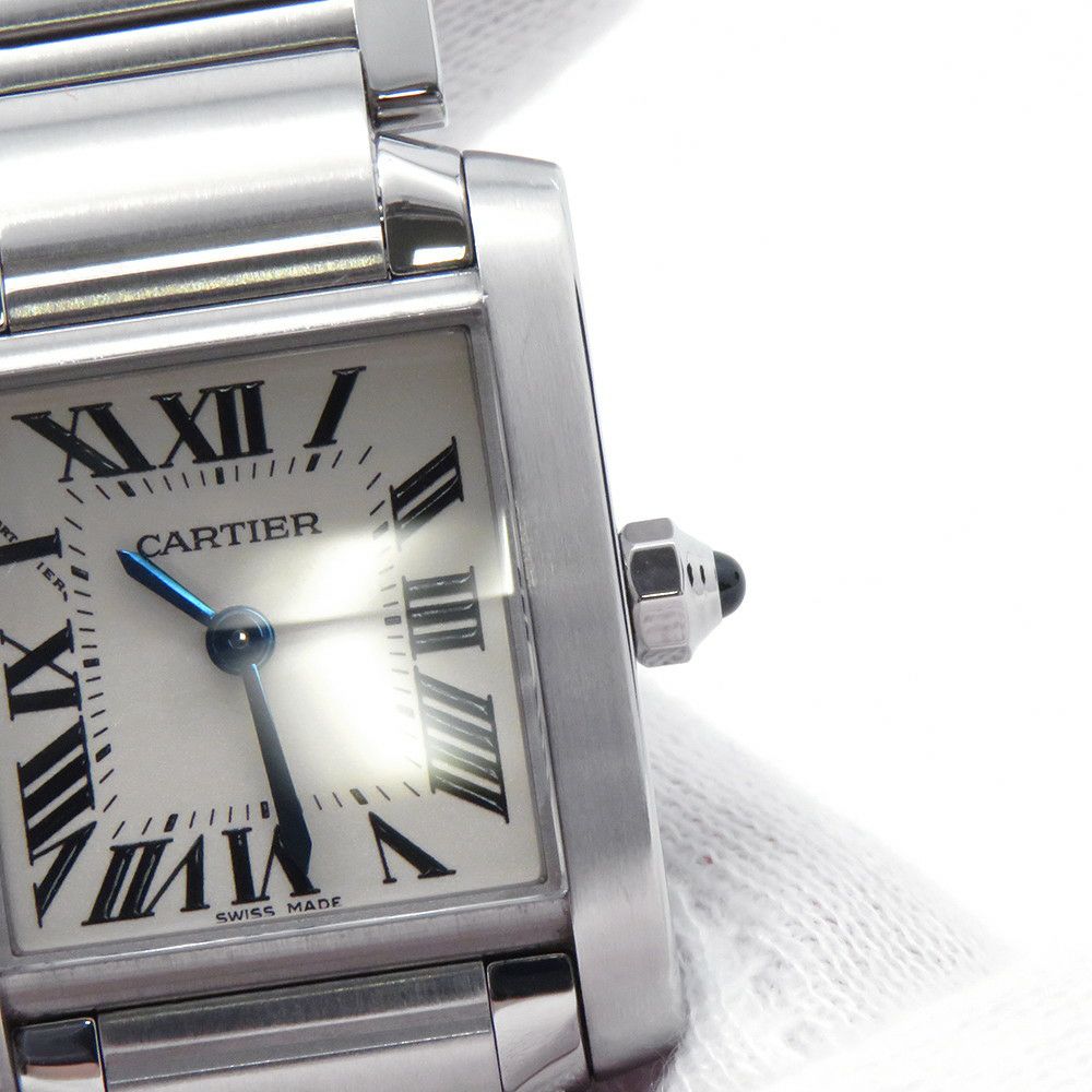 カルティエ タンク フランセーズ SM W51008Q3 Cartier 腕時計 シルバー文字盤 クォーツ