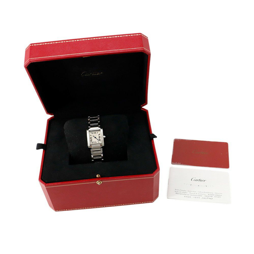 カルティエ タンク フランセーズ SM W51008Q3 Cartier 腕時計 シルバー文字盤 クォーツ