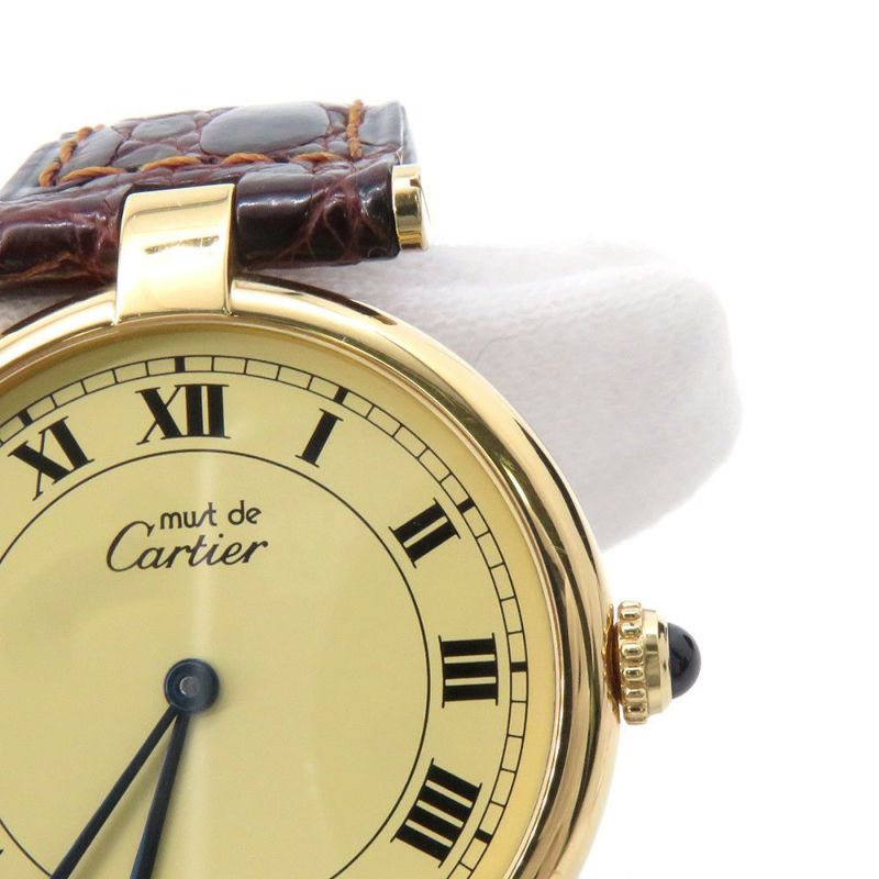 カルティエ マストヴァンドーム LM Cartier 腕時計 アイボリー文字盤 クォーツ