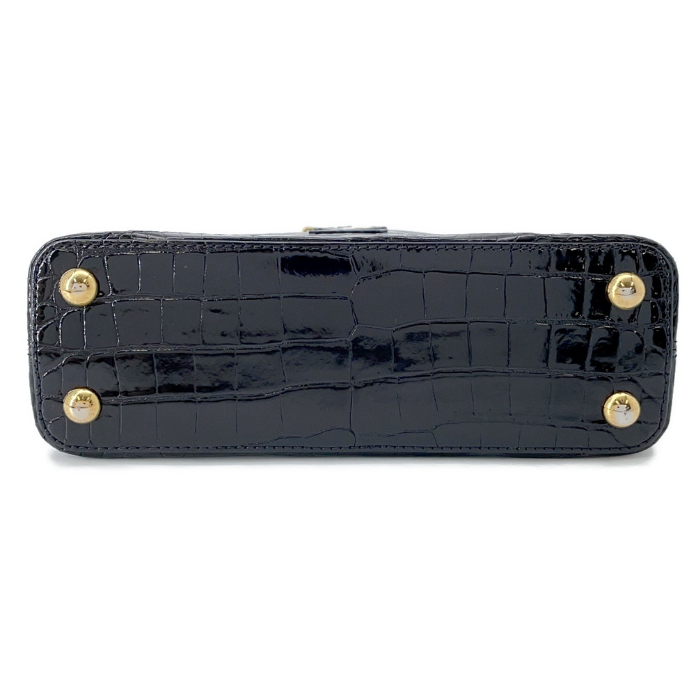 ルイヴィトン ハンドバッグ クロコダイル カプシーヌ BB N92232 2wayショルダー 黒 ブラック