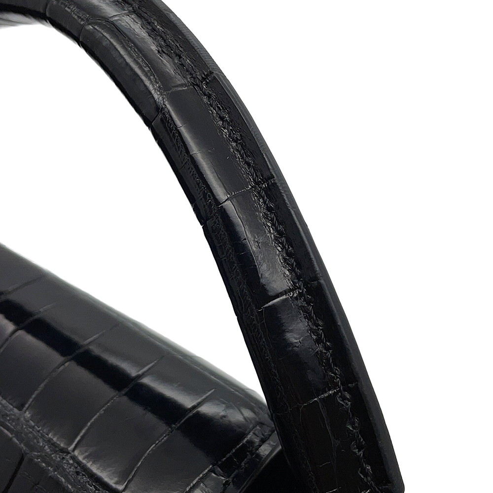 ルイヴィトン ハンドバッグ クロコダイル カプシーヌ BB N92232 2wayショルダー 黒 ブラック