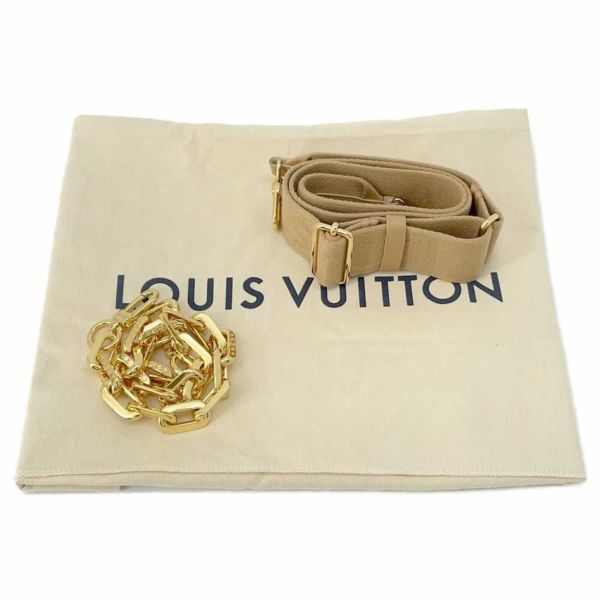 ルイヴィトン ショルダーバッグ ラムスキン/モノグラム クッサンPM M57791 LOUIS VUITTON 2way ベージュ