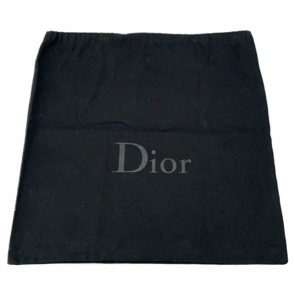 クリスチャン・ディオール クラッチバッグ ロゴ レザー Christian Dior バッグ L字ファスナー セカンドバッグ 黒