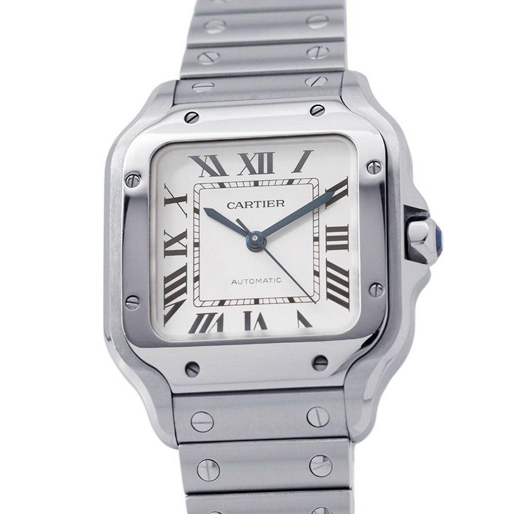 カルティエ サントス ドゥ カルティエ MM WSSA0029 Cartier 腕時計 シルバー文字盤